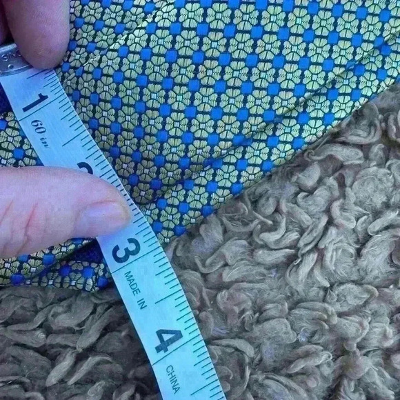 Nautica Silk Tie Men’s Floral Geometric Print | Yellow Blue Pattern | Classic - Picture 3 of 4